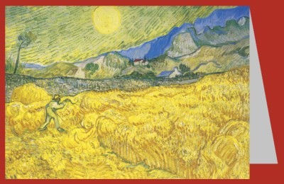 Vincent van Gogh. Die Ernte (Kornfeld mit Schnitter), 1889