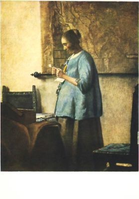 Jan Vermeer van Delft. Der Brief. KK