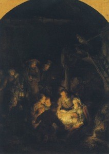 Rembrandt. Anbetung der Hirten, 1646. KK
