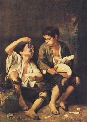 Bartolomé-Esteban Murillo. Melonen- und Traubenesser.