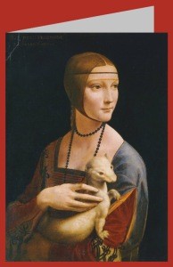 Leonardo da Vinci. Dame mit Hermelin, 1488-90
