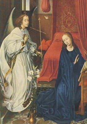Rogier van der Weyden. Mariä Verkündung.