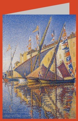 Paul Signac. Segelboote im Hafen von St. Tropez, 1893