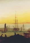 Caspar David Friedrich. Schiffe im Hafen von Greifswal