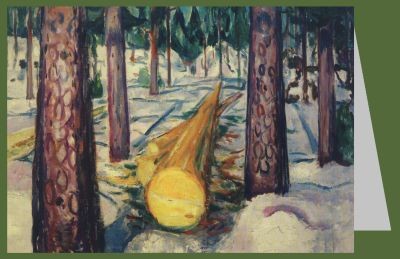 Edvard Munch. Der gelbe Baumstamm, 1912