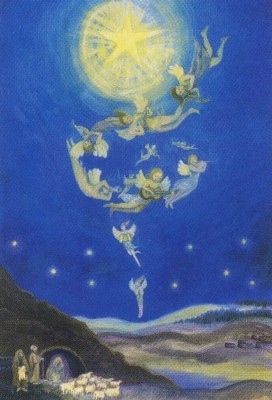 Anita von Ballmoos. Die heilige Nacht, 21 x 14,8 cm, klein