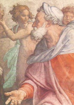 Michelangelo. Der Prophet Hesekiel, 1510. KK