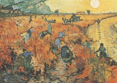 Der rote Weinberg Montamjour, Gogh