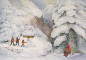 Christiane Lesch. Weihnacht im Gebirge. 21 x 14,8 cm, klein