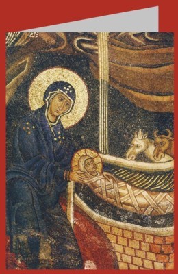 Byzantinisch, Mosaik. Maria mit dem Kind