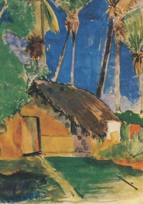 Paul Gauguin. Landschaft auf Tahiti