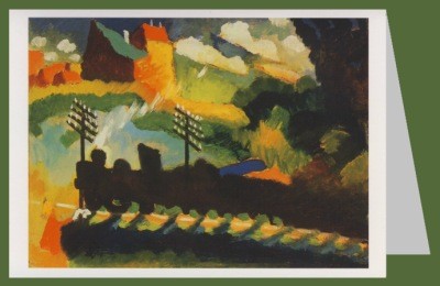 Wassily Kandinsky. Eisenbahn bei Murnau, 1909
