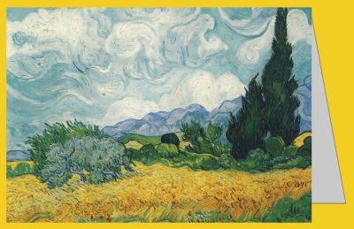 Vincent van Gogh. Weizenfeld mit Zypressen, 1889