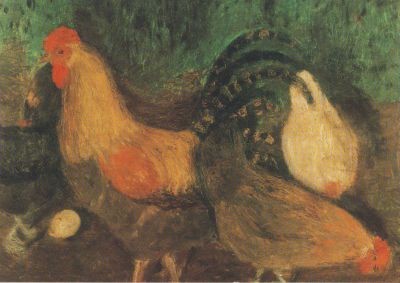 Modersohn-Becker. Hühner, 1903. KK