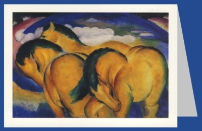 Franz Marc. Die kleinen gelben Pferde, 1912. DK