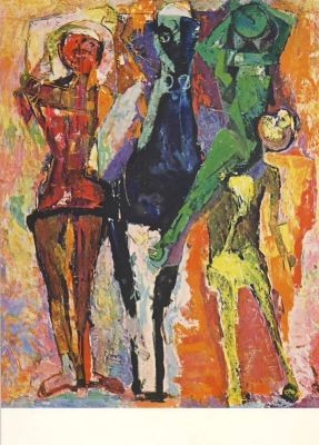Marini, M. Pferd mit Gauklern, 1956