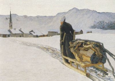 Giovanni Segantini. Rückkehr vom Wald, 1890. KK