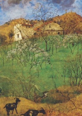 Hans Thoma. Landschaft bei Gardone, 1897. KK