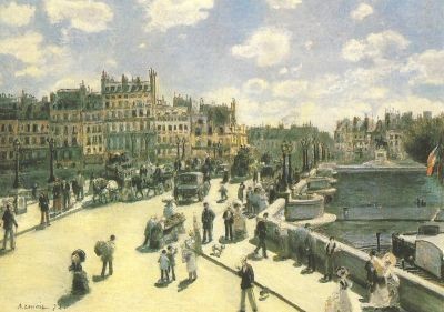Piere-Auguste Renoir. Le Pont Neuf, Paris, 1872