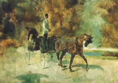Henri de Toulouse-Lautrec. Kalesche, 1880. KK